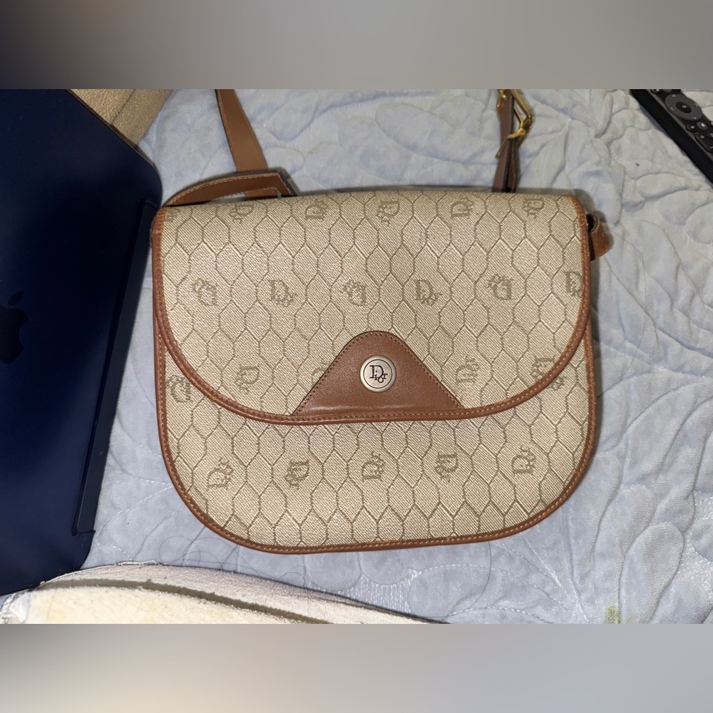 Christian Dior Honeycomb vintage saddle bag